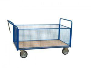 wózek magazynowy z burtami z siatki